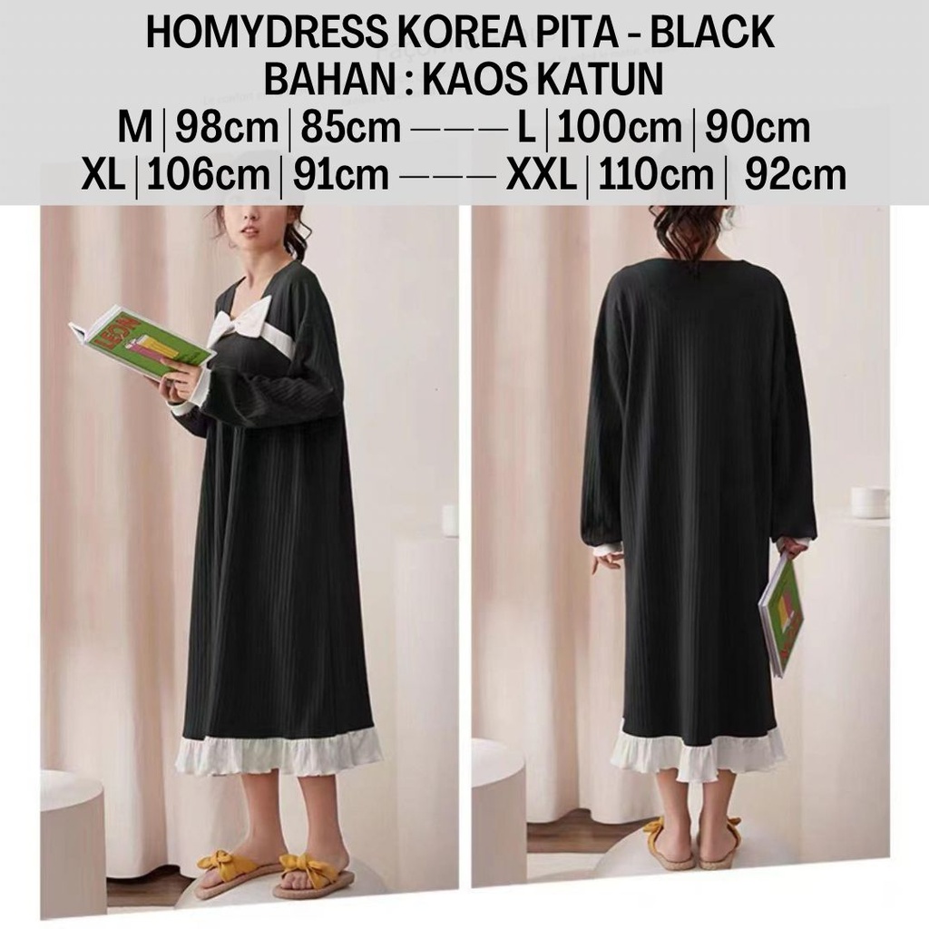 Homydress Korea Pita-Black