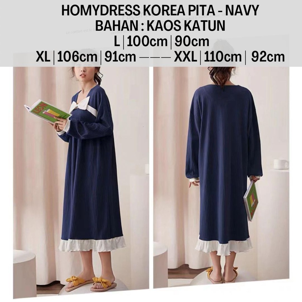 Homydress Korea Pita-Navy