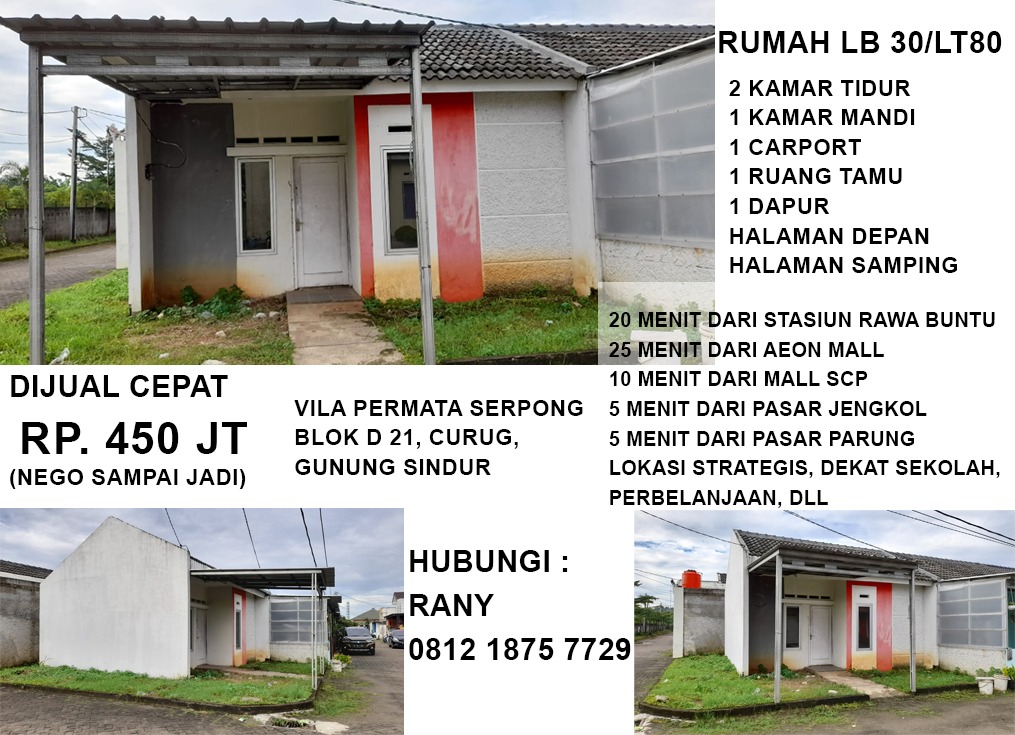 Rumah Villa Permata Serpong