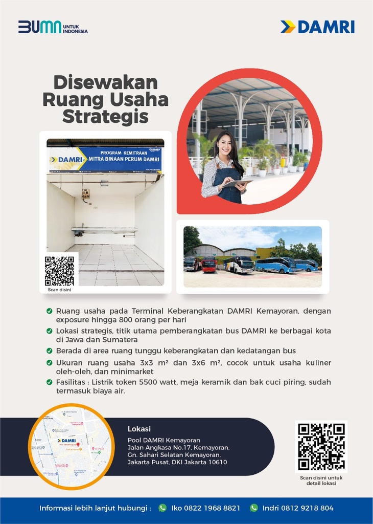 Disewakan Ruang Usaha Strategis