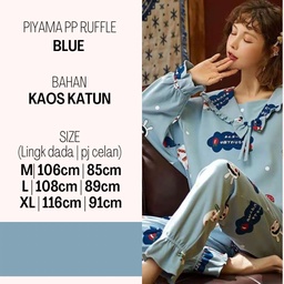 Piyama PP Ruffle Blue